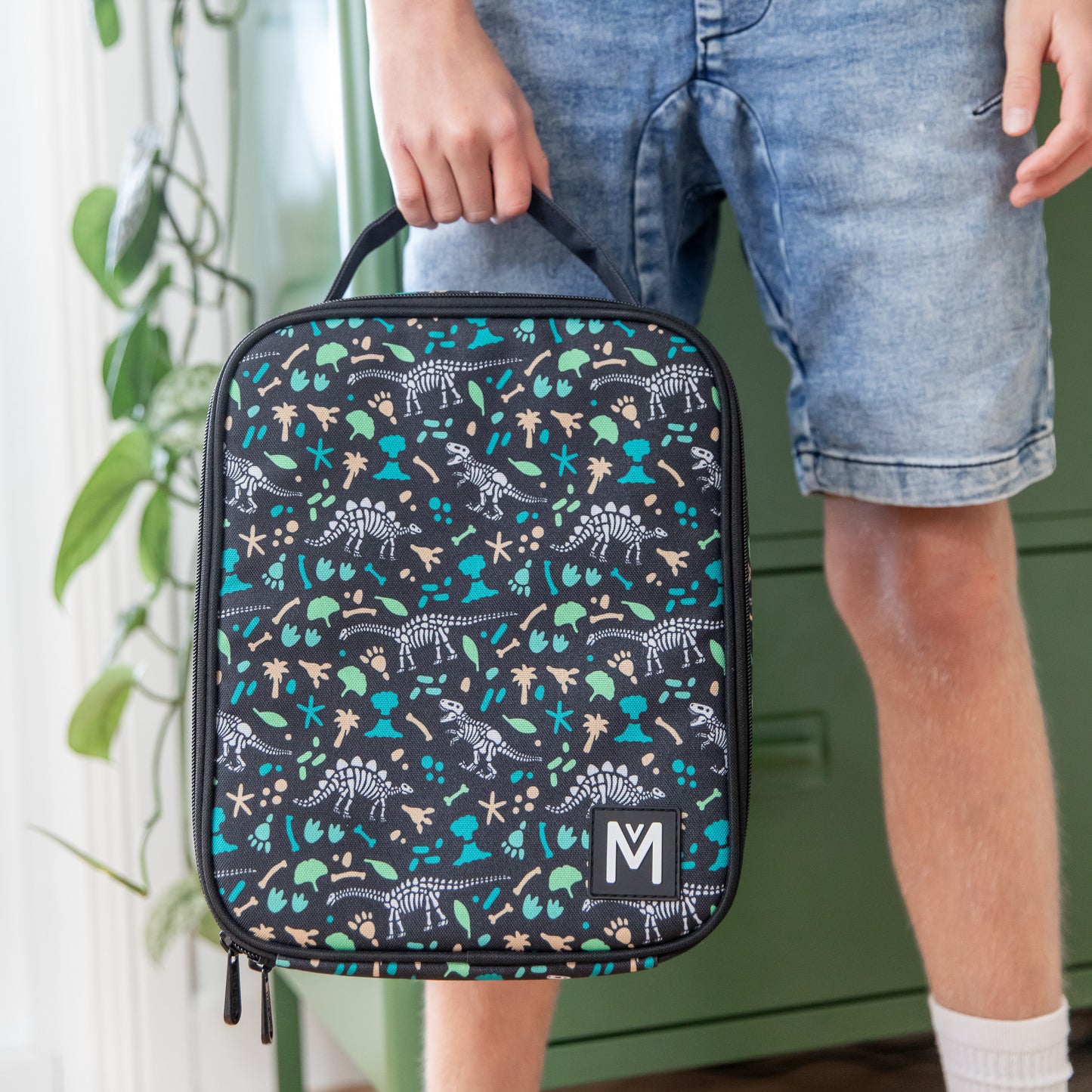 MONTIICO LARGE INSULATED LUNCH BAG - DINOSAUR