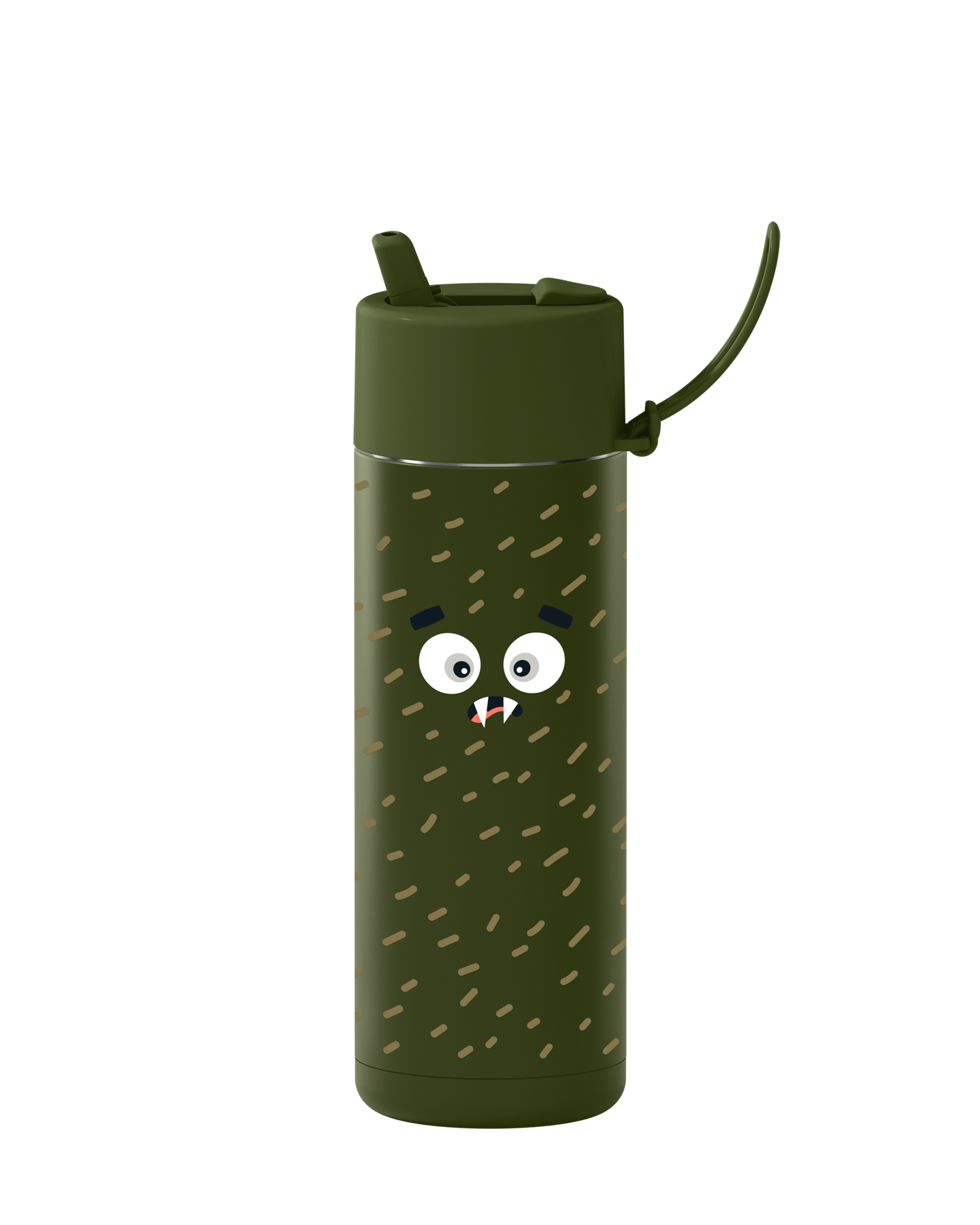 franksters Ceramic Reusable Bottle - Khaki Scout - 595ml