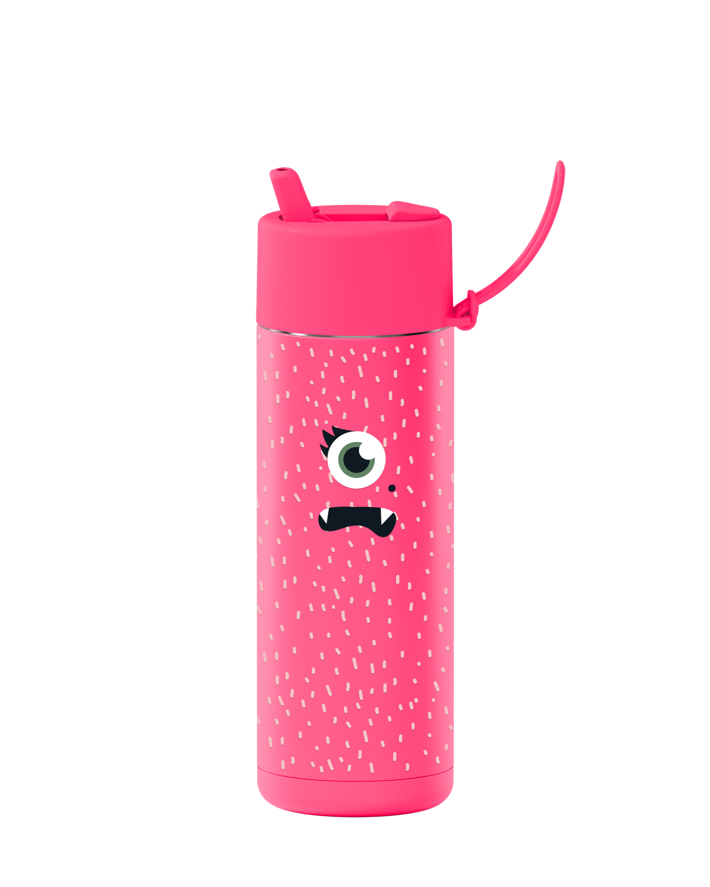 franksters Ceramic Reusable Bottle - Neon Pink Piper - 595ml