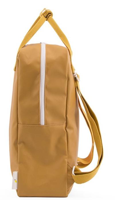 Large backpack vertical - powder caramel fudge / watermelon pink