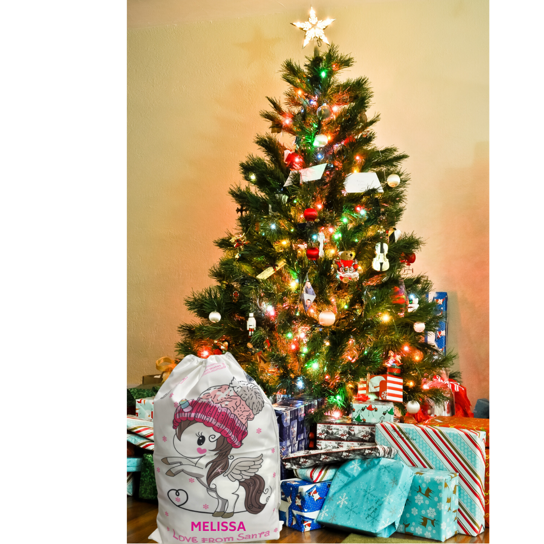 Personalised Christmas Sack - Unicorn