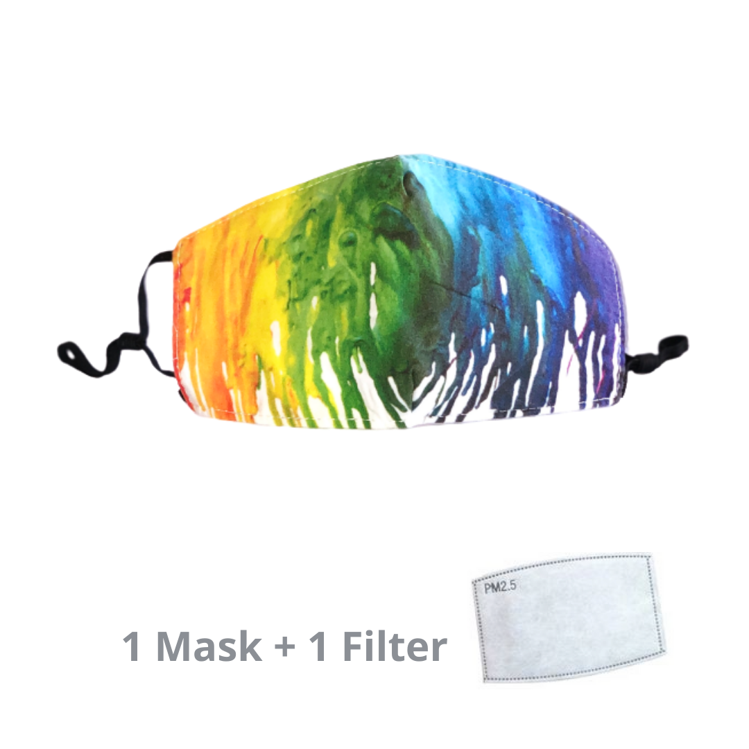 Stylish Re-usable Kids' Face Mask - Paintdrip