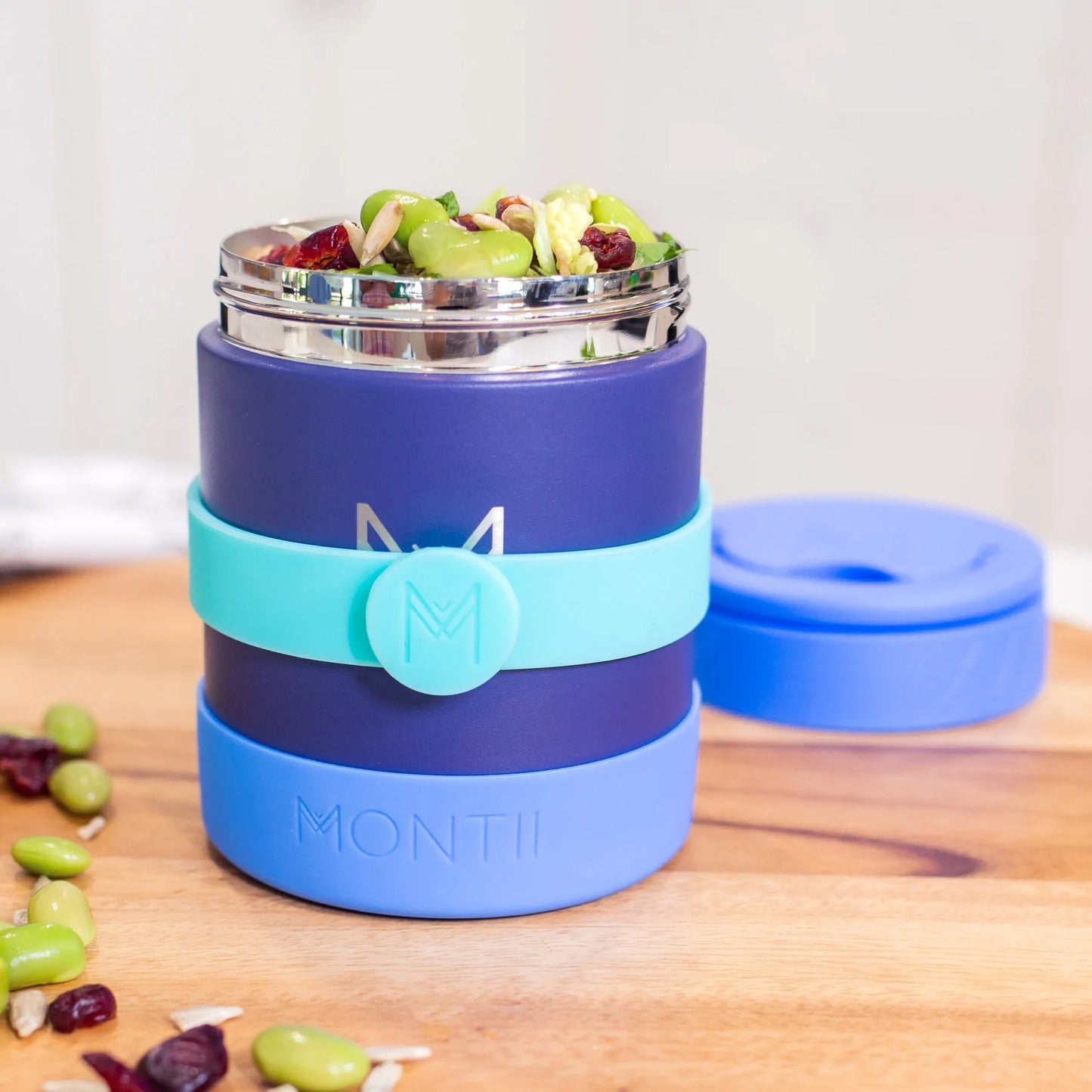 MONTIICO SILICONE CUTLERY BAND - ICED BERRY