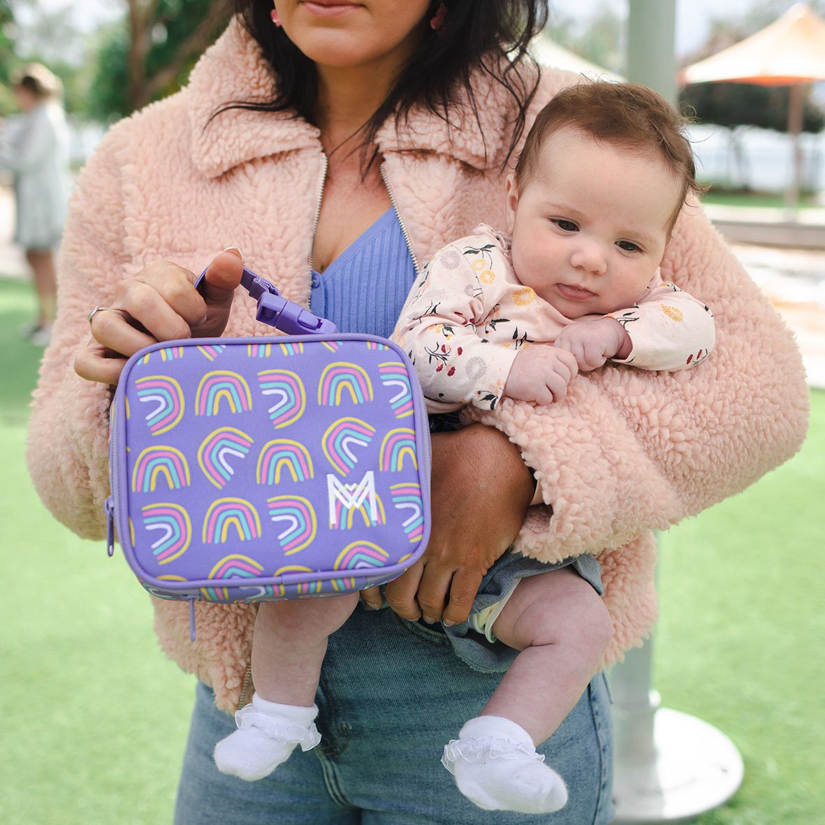 MONTIICO MINI INSULATED LUNCH BAG - RAINBOWS