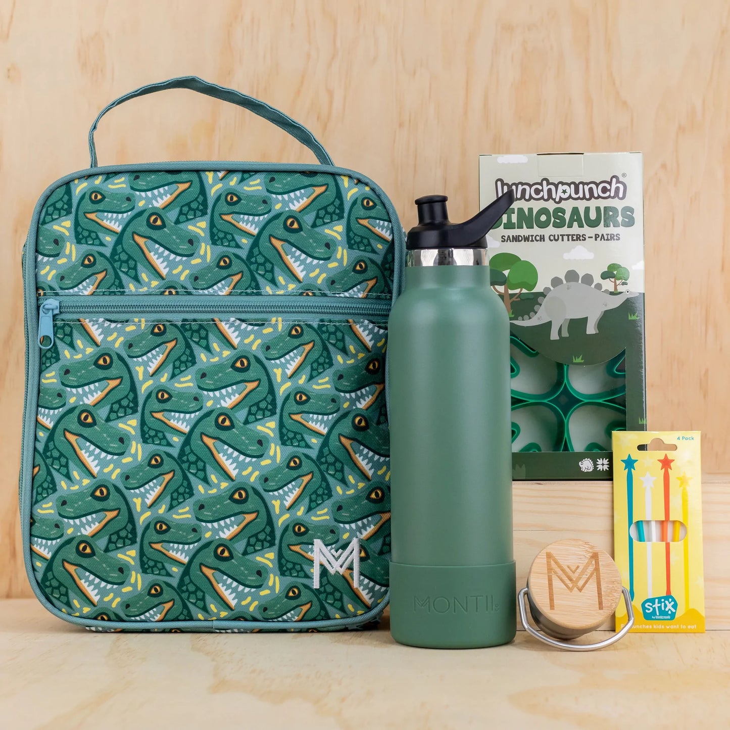 MONTIICO LARGE INSULATED LUNCH BAG - JURASSIC