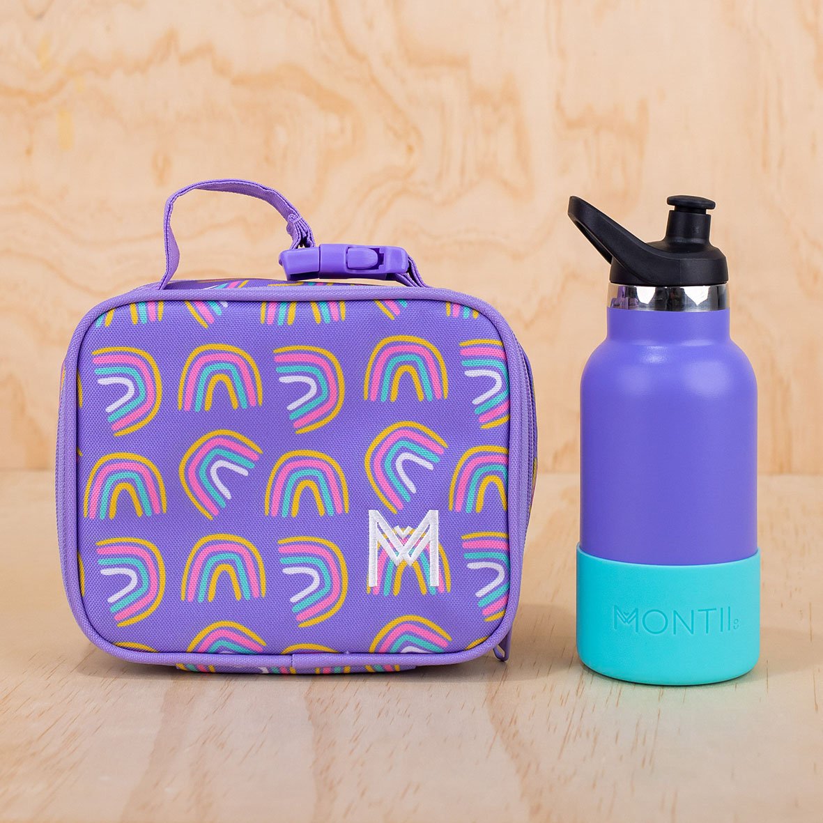 MONTIICO MINI INSULATED LUNCH BAG - RAINBOWS