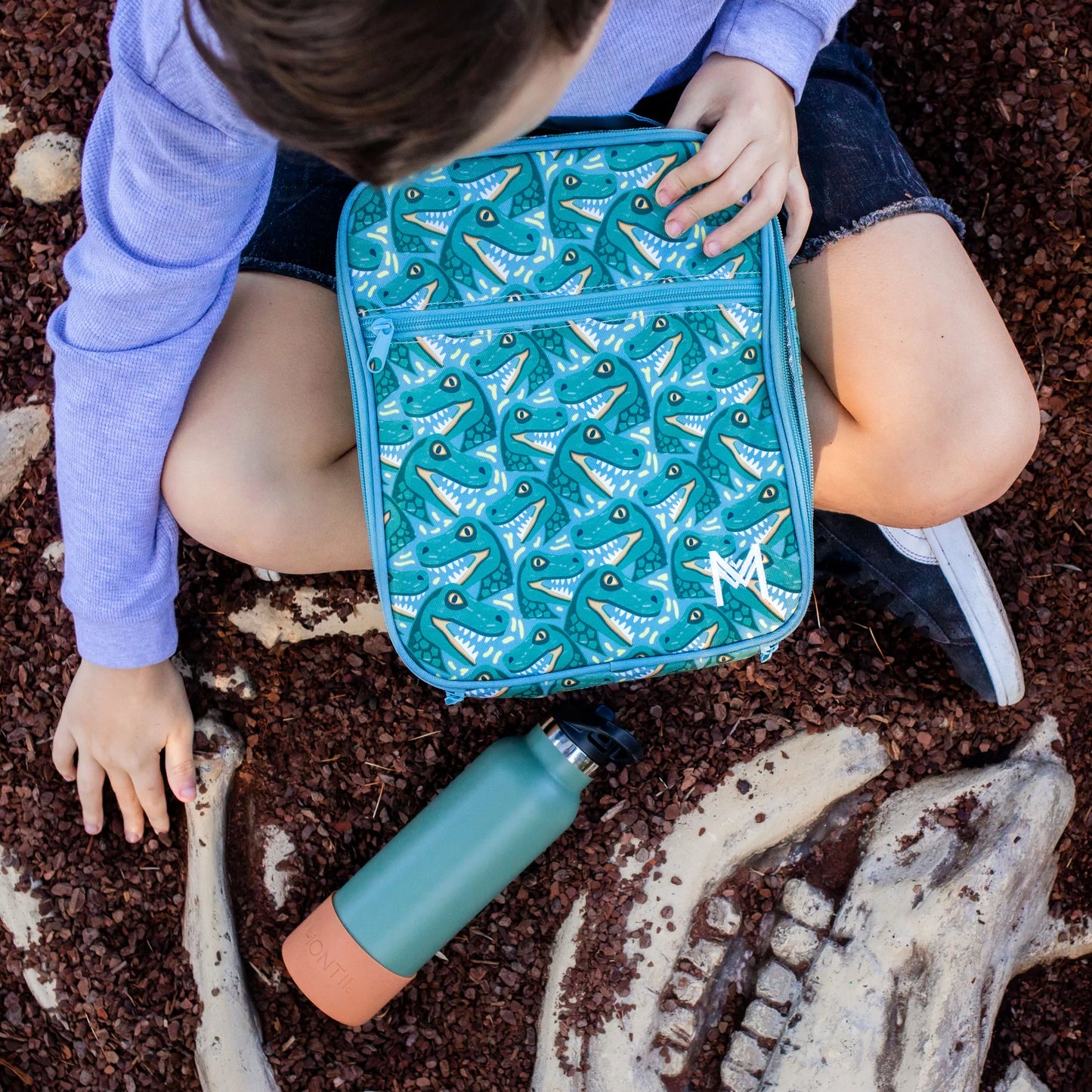 MONTIICO LARGE INSULATED LUNCH BAG - JURASSIC