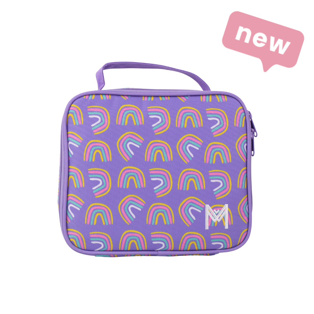 MONTIICO MEDIUM INSULATED LUNCH BAG - RAINBOWS