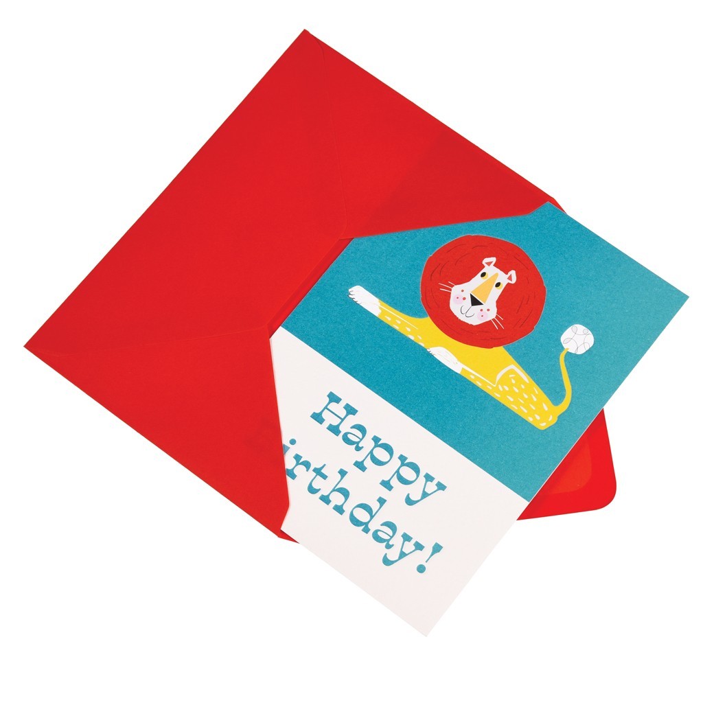 Birthday card - Lion