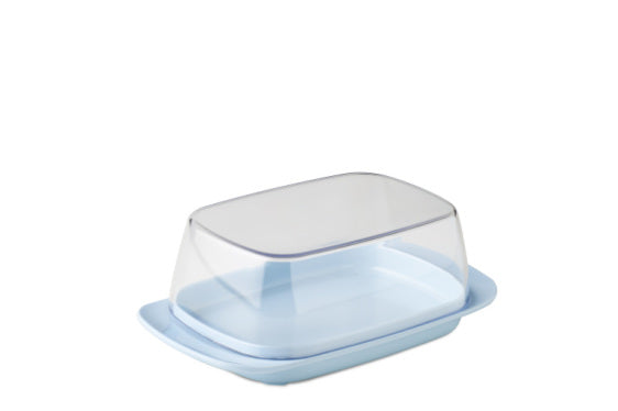 Butter dish - retro blue