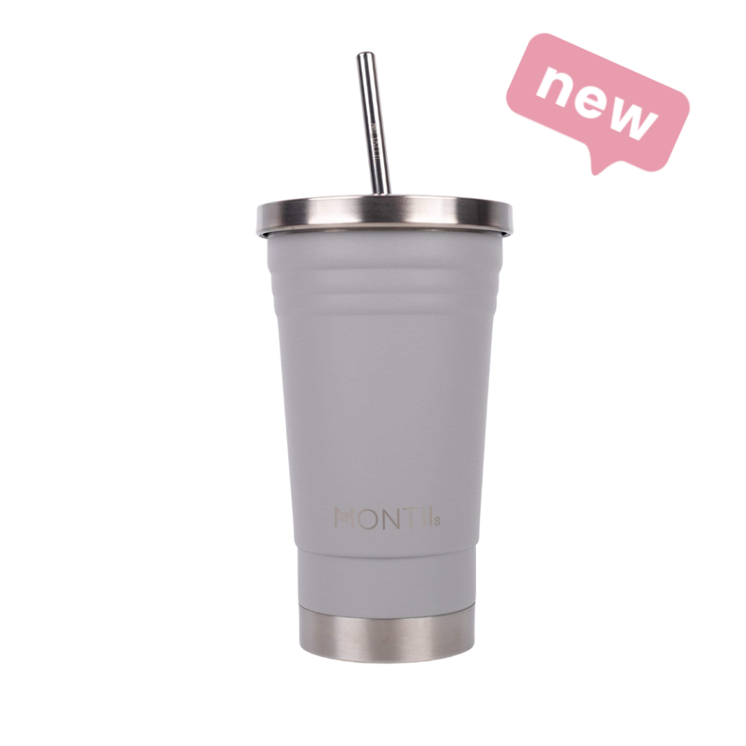 Insulated Stainless Steel Smoothie Cup - Montii - 450 ml - Chrome