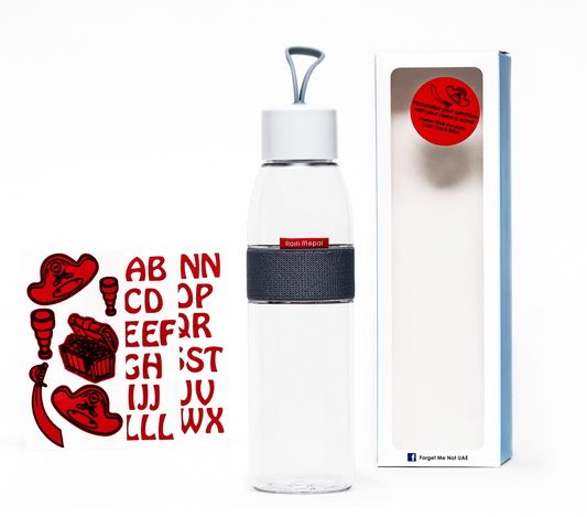 DIY Pirate - Ellipse bottle white - 500ml