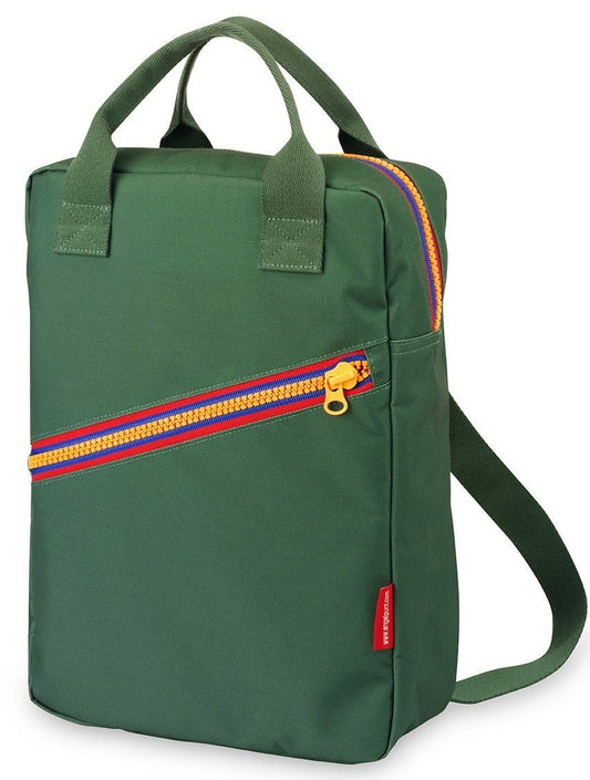 Backpack large 'Zipper Green'