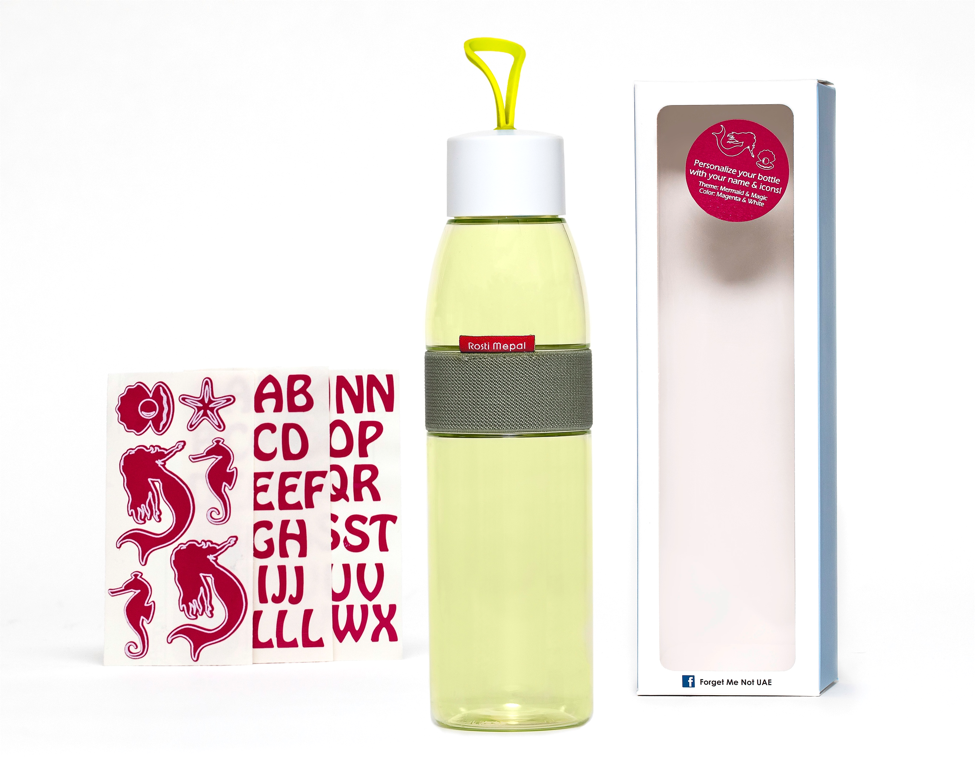 DIY Mermaids - Ellipse water bottle lime - 500ml