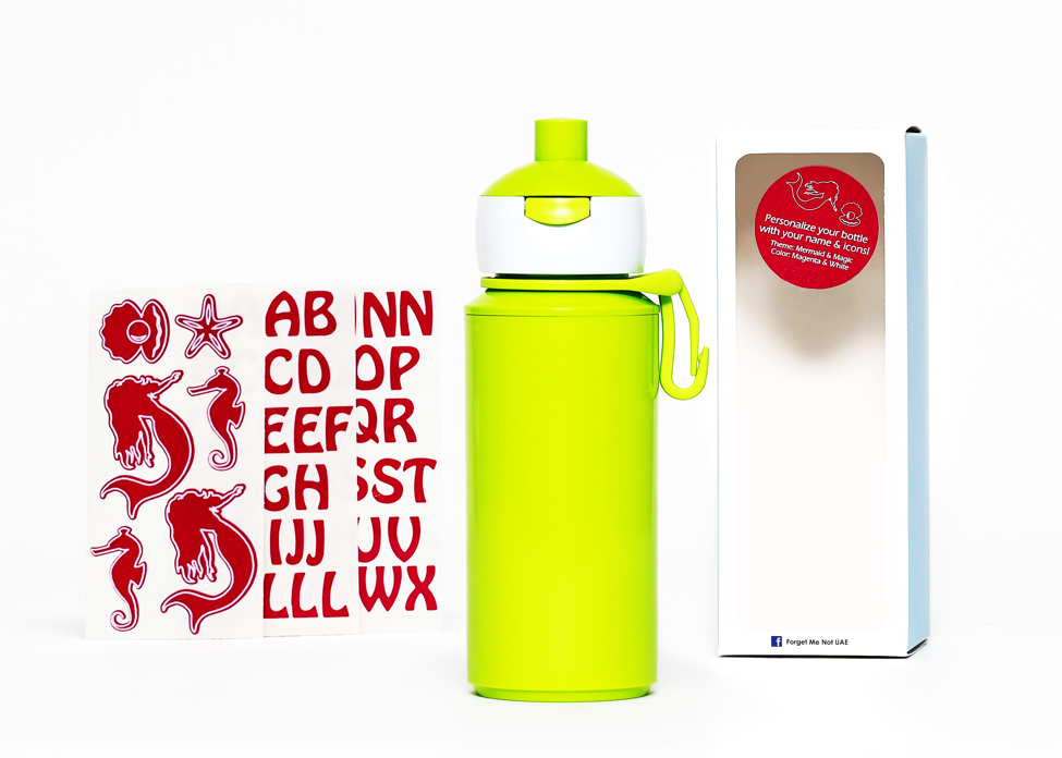 DIY Mermaid - Popup water bottle lime - 275ml