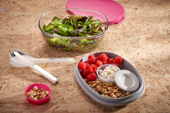 Salad Box Ellipse - Pink