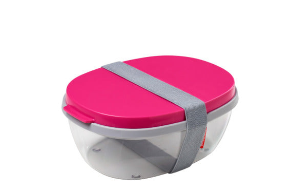 Salad Box Ellipse - Pink