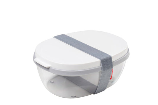 Salad Box Ellipse - White