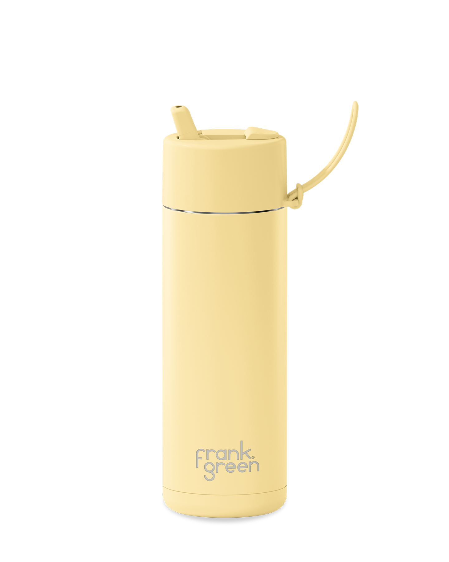 Ceramic Reusable Bottle with Flip Lid - Buttermilk - (595ml)
