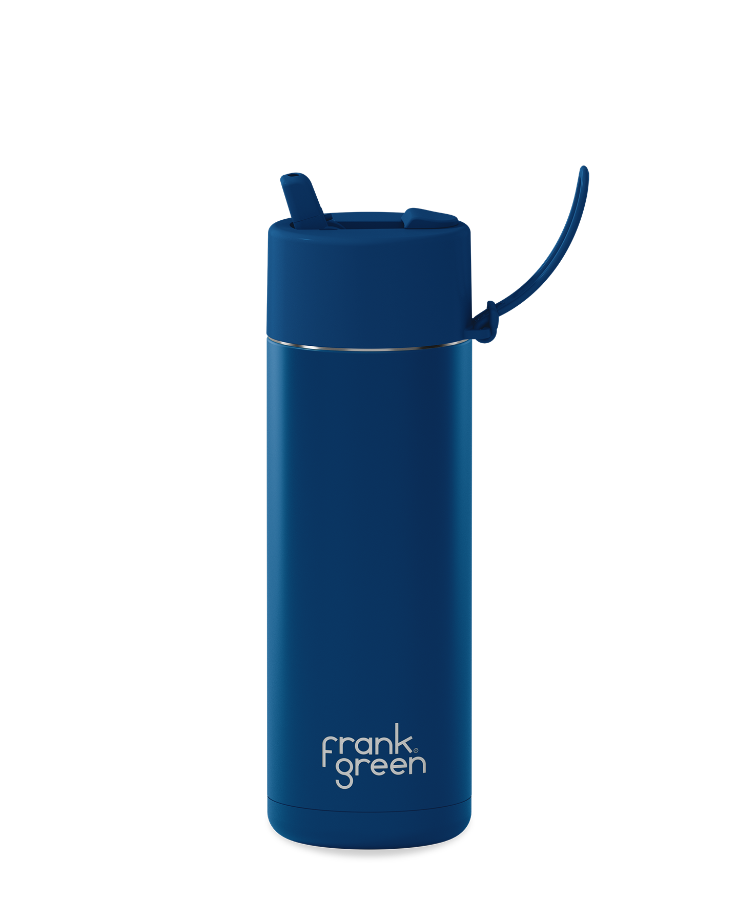 Ceramic Reusable Bottle with Flip Lid - Deep Ocean - (595ml)