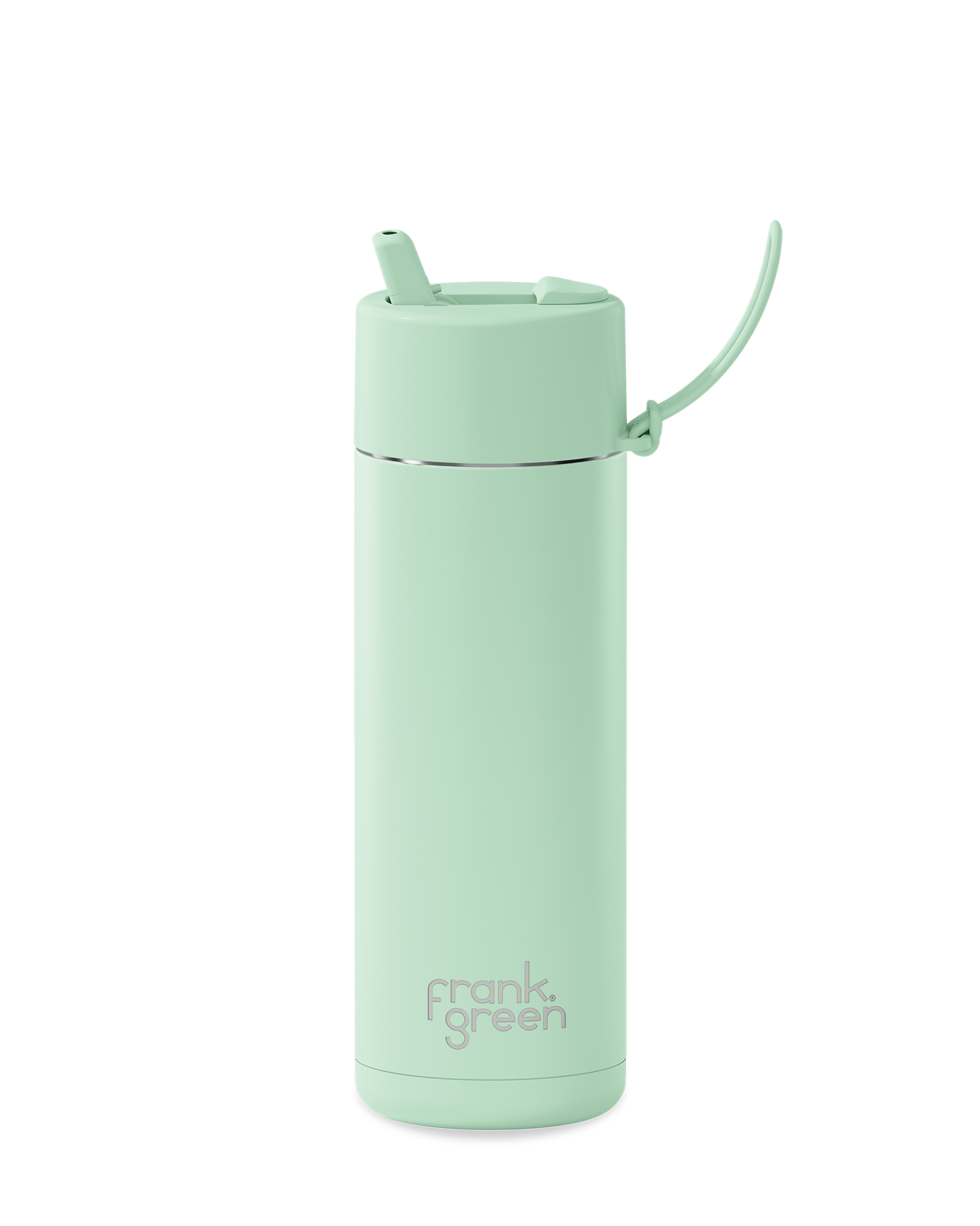Ceramic Reusable Bottle with Flip Lid - Mint Gelato - (595ml)