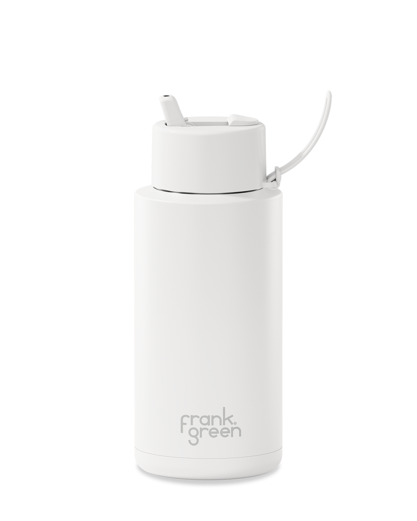 Ceramic Reusable Bottle with Flip Lid - Cloud  - (1L)