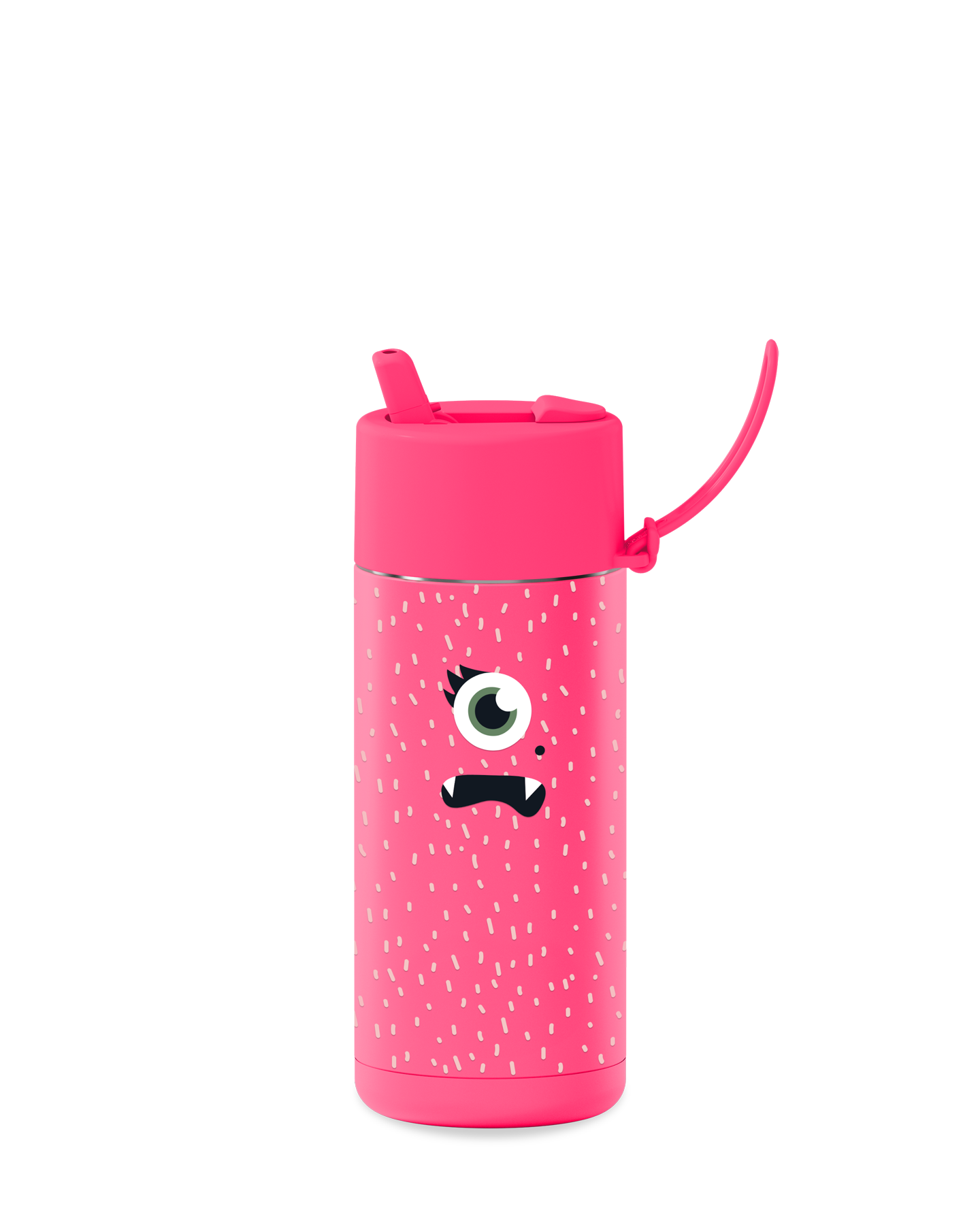 franksters Ceramic Reusable Bottle - Neon Pink Piper - 475ml