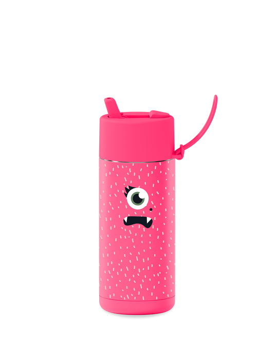 franksters Ceramic Reusable Bottle - Neon Pink Piper - 475ml