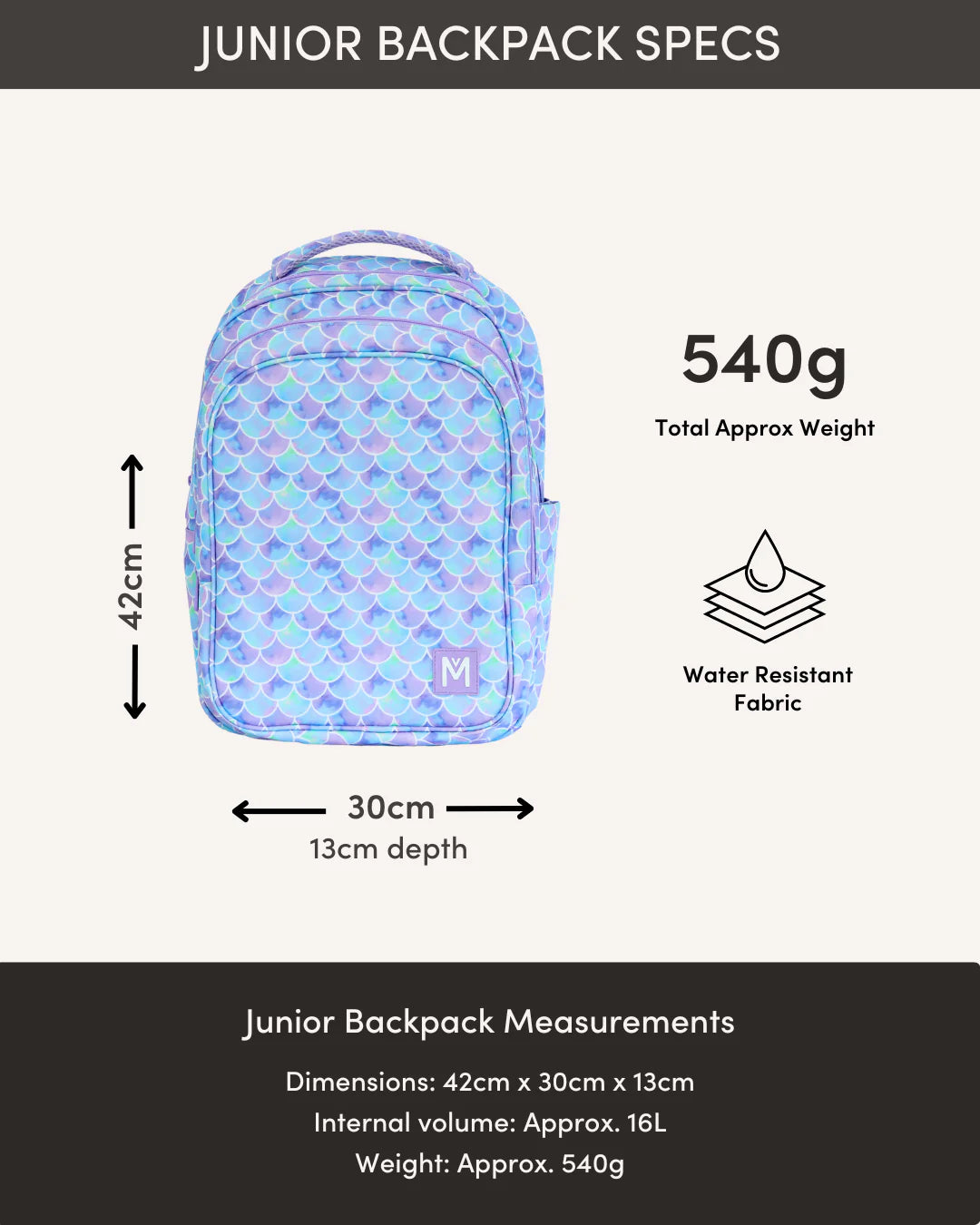 MONTIICO JUNIOR BACKPACK - DINOSAUR