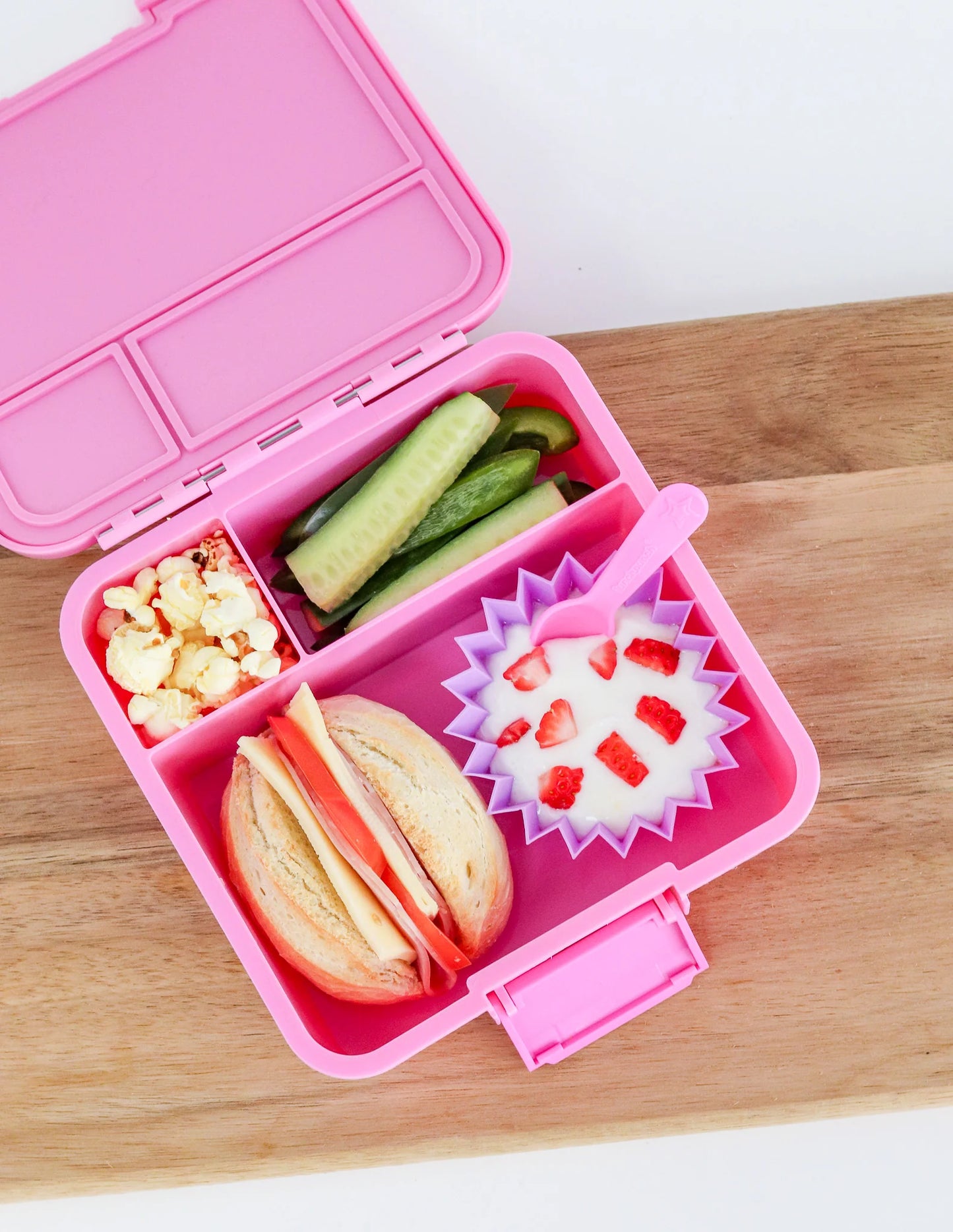 LUNCH PUNCH FORK AND SPOON SET - BLUSH