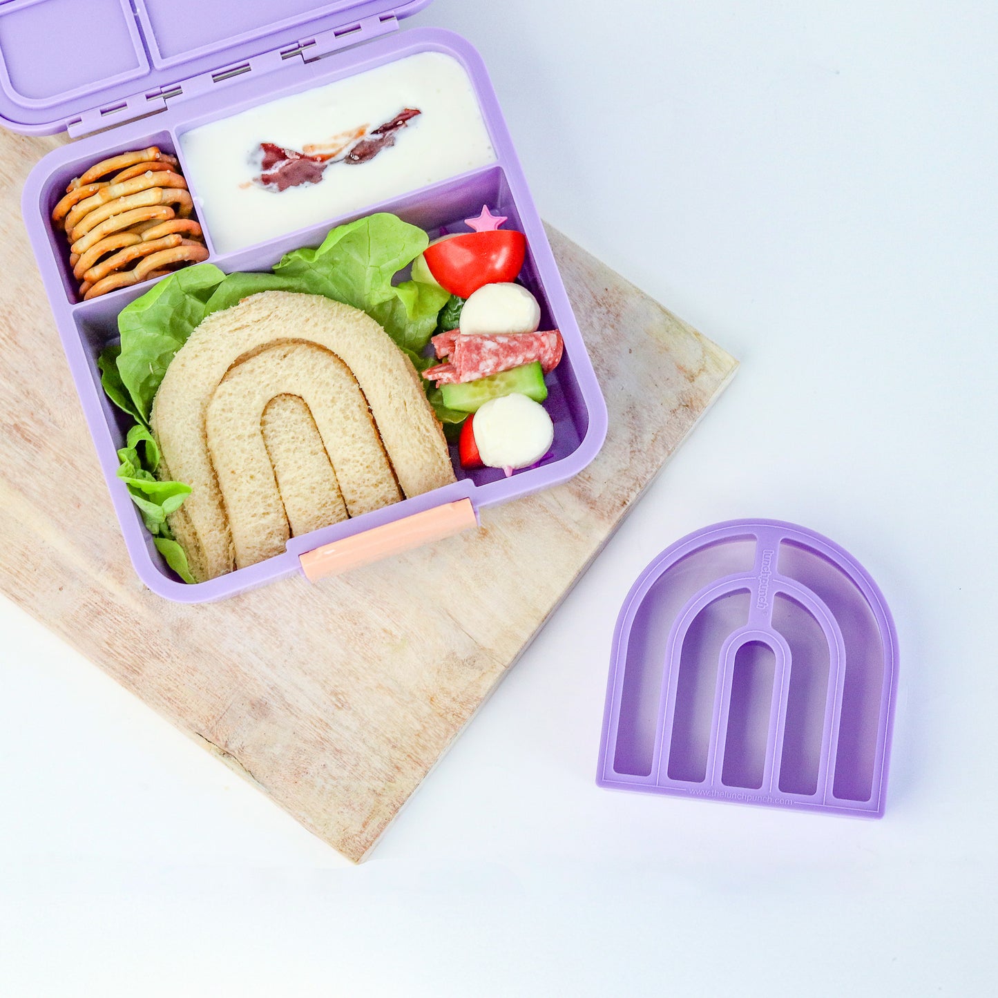 Lunch Punch Sandwich Cutter Set - Rainbows