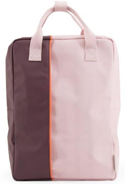 Large backpack vertical - blossom pink / eggplant