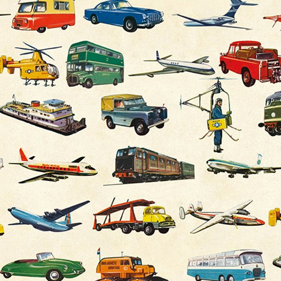 Vintage Transport Wrapping Paper