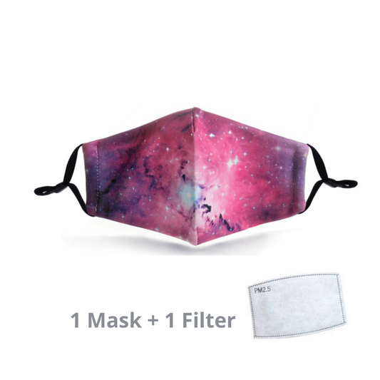 Stylish Re-usable Kids' Face Mask - Cosmos