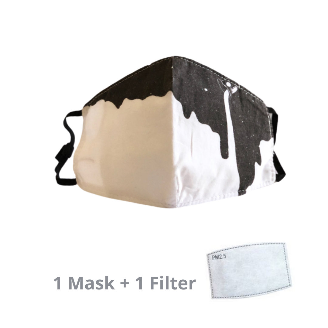 Stylish Re-usable Kids' Face Mask - Paintdrop