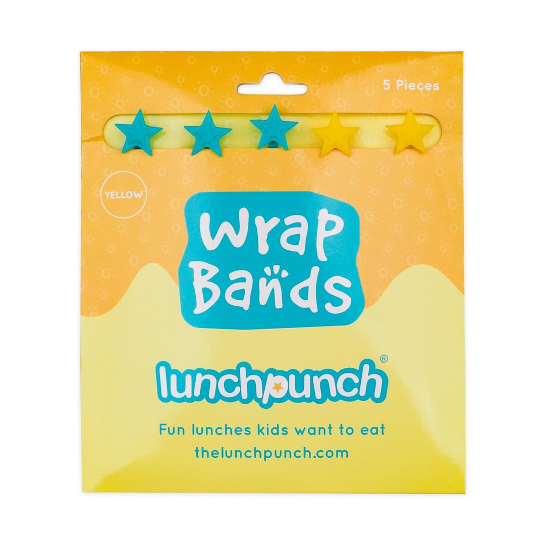 LUNCH PUNCH SILICONE WRAP BANDS - YELLOW