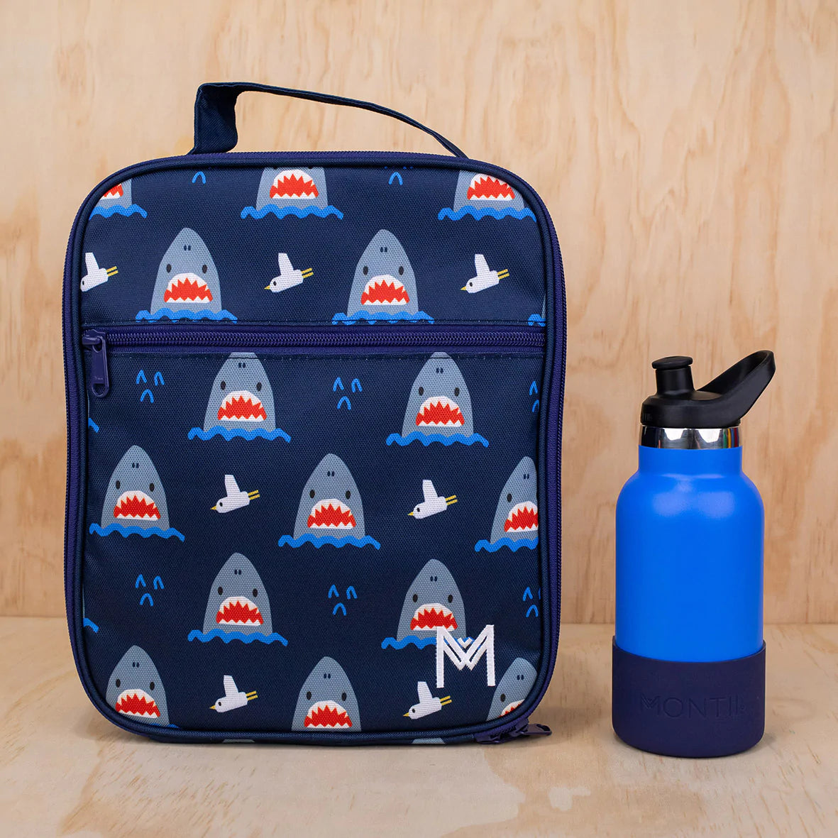 MONTIICO LARGE INSULATED LUNCH BAG - SHARK
