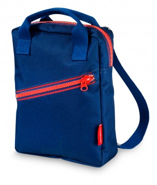 Backpack small 'Zipper Dark Blue'