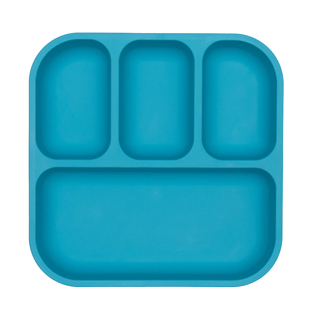 Plant-Based Bento-Style Divided Plates (22x21cm) - Individual - Blue
