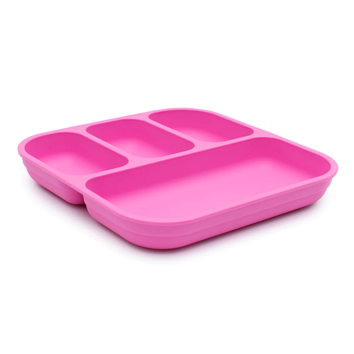 Plant-Based Bento-Style Divided Plates (22x21cm) - Individual - Pink