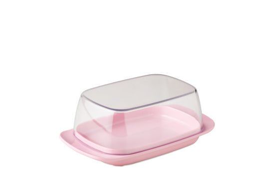 Butter dish - retro pink