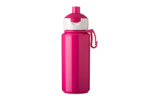 Popup water bottle pink - 275ml