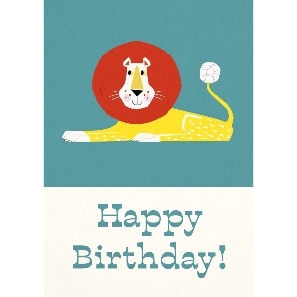 Birthday card - Lion