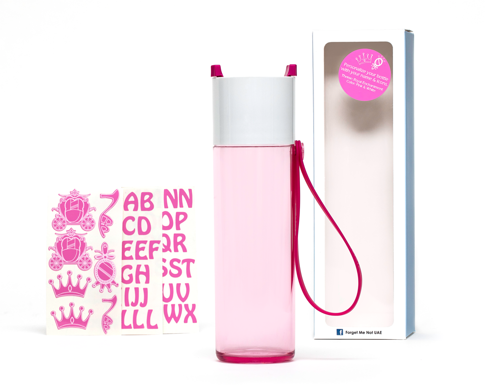 DIY Princess - Just water bottle pink - 500ml